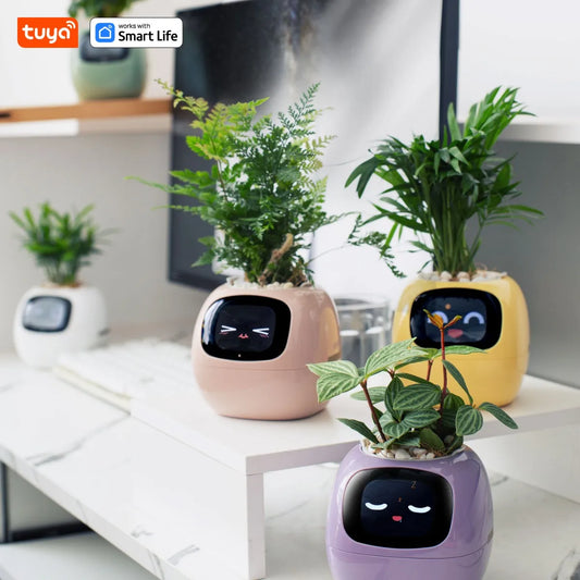 Ivy Smart Planter – AI-Powered Plant Care with 49 Expressions & 7 Smart Sensors