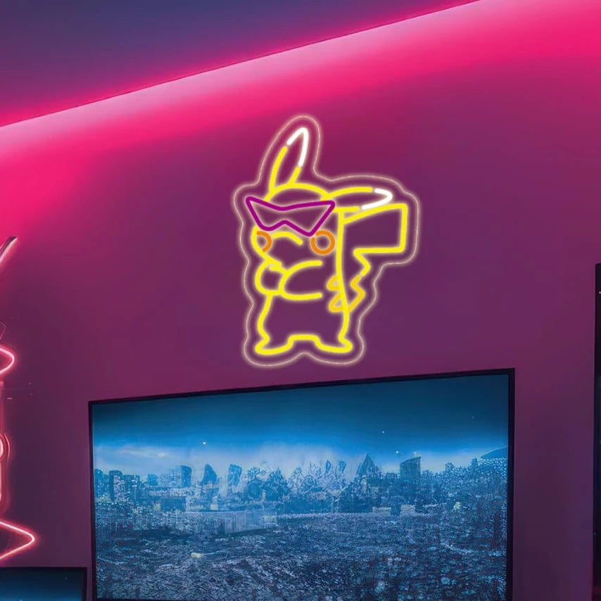 Pikachu Neon Sign for Wall 