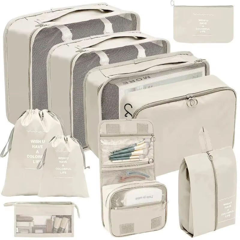 Travel Packing Cube Set (7-10 Pcs)