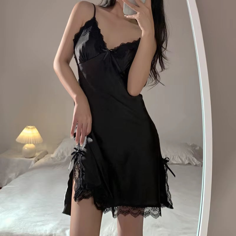 Lace V-Neck Sleeveless Nightdress