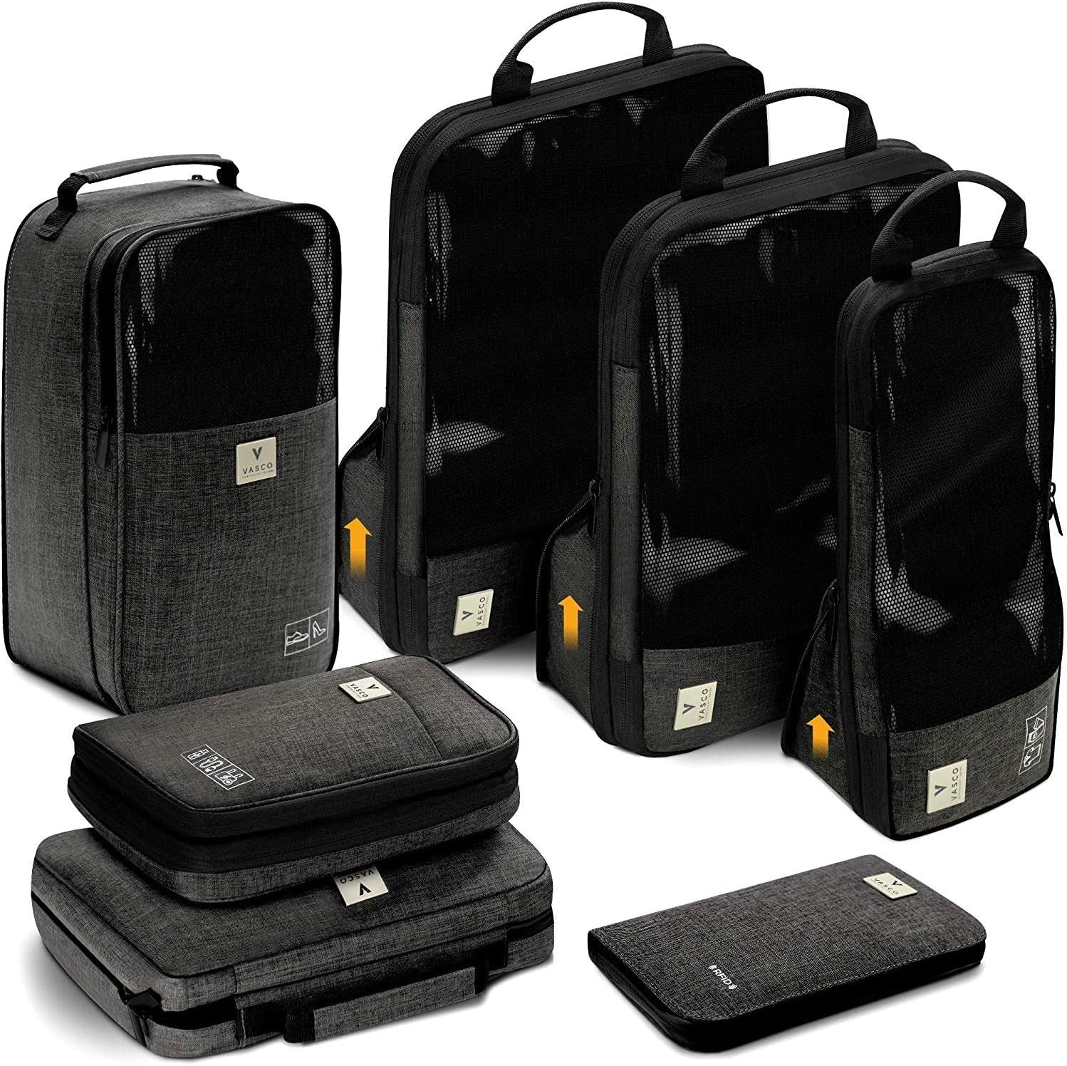 Compression Packing Cubes for Travel Organization