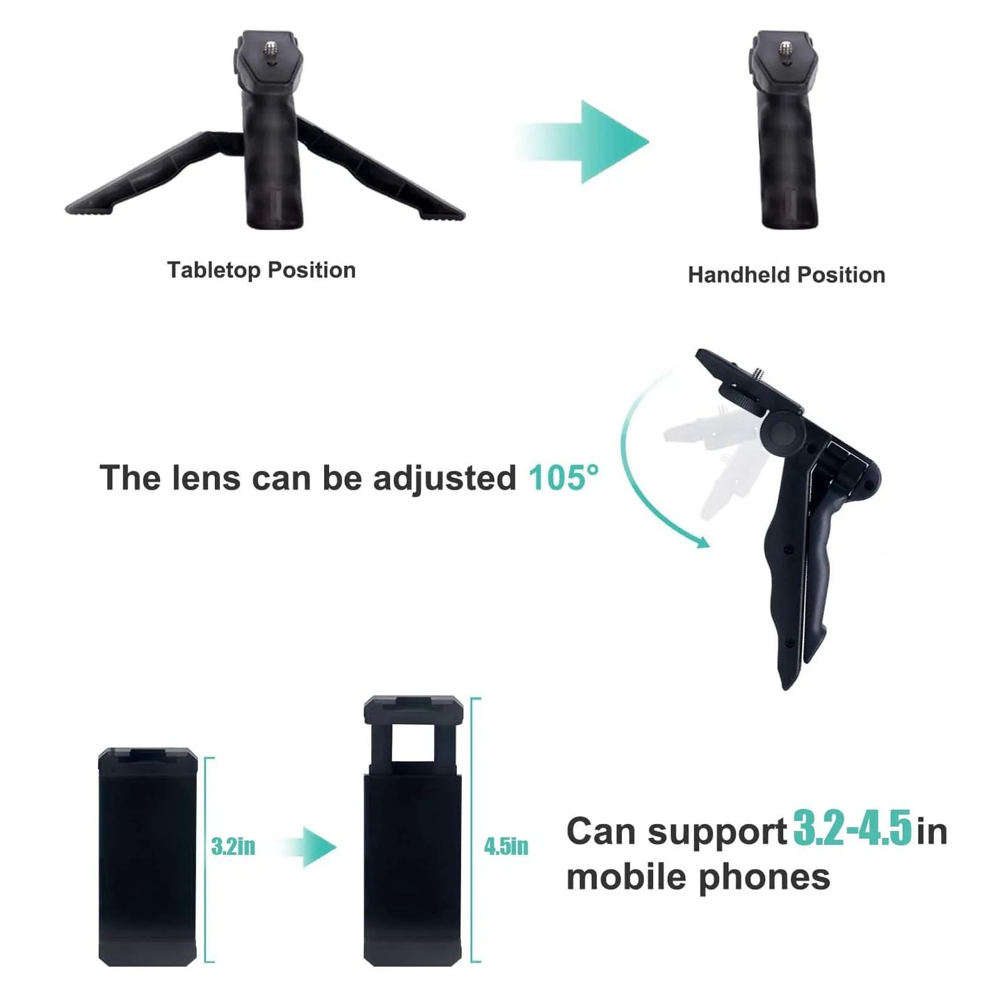 Vlogging Kit with Tripod & Mic for iPhone/Android