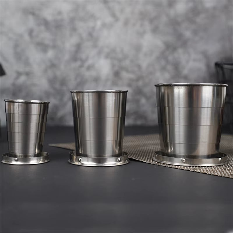 Stainless steel collapsible cup 75/150/250ml