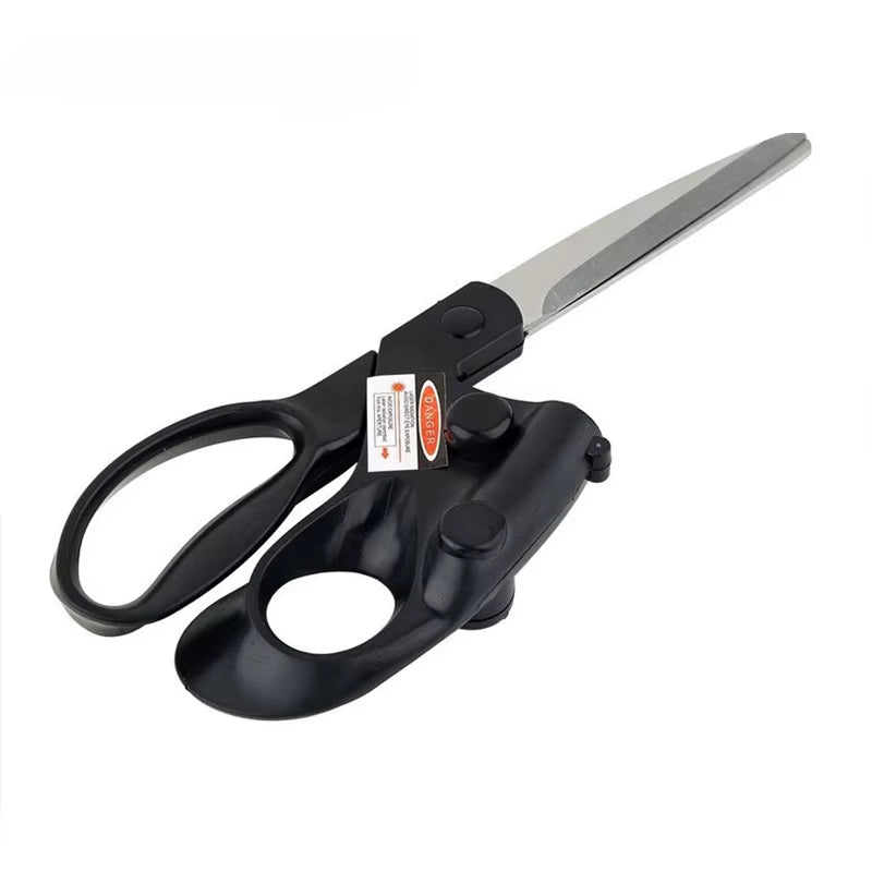 Professional-use scissors with laser guide