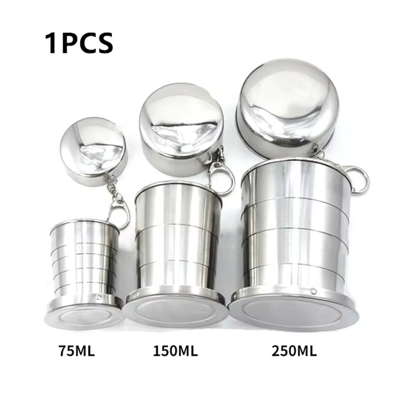 Stainless steel collapsible cup 75/150/250ml