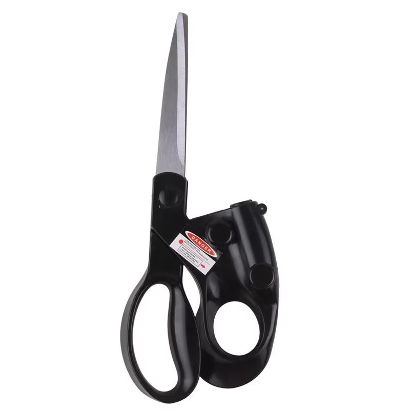 Professional-use scissors with laser guide