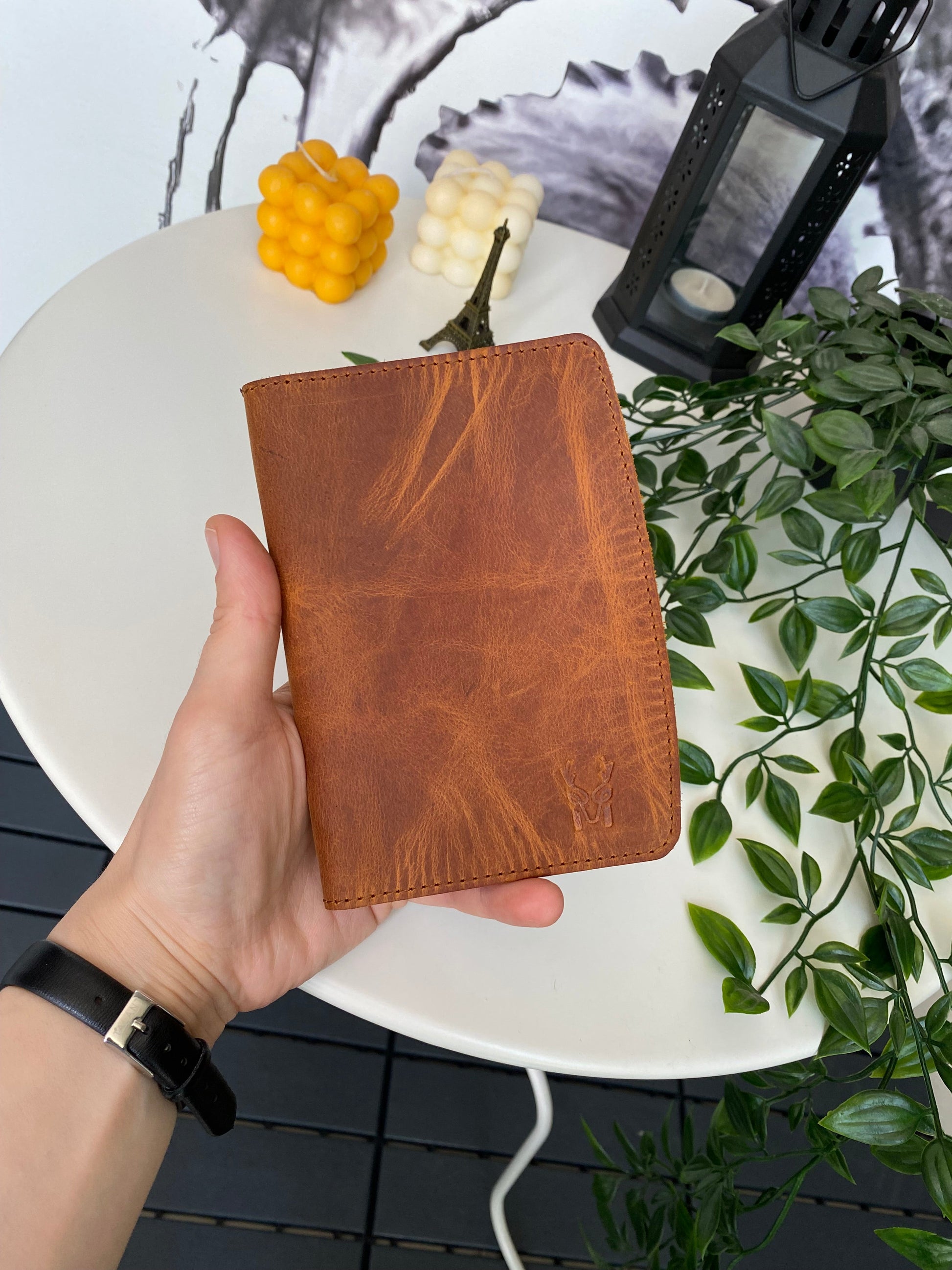 NipponNoir Leather Passport Holder