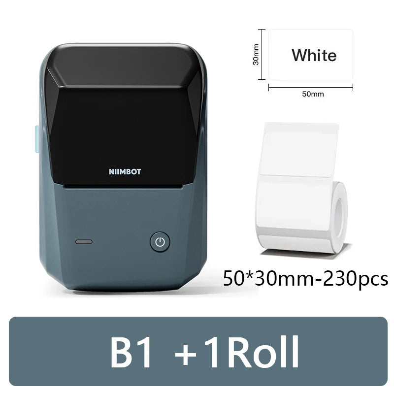 Mini B21 Portable Label Printer - Wireless Thermal Sticker Maker