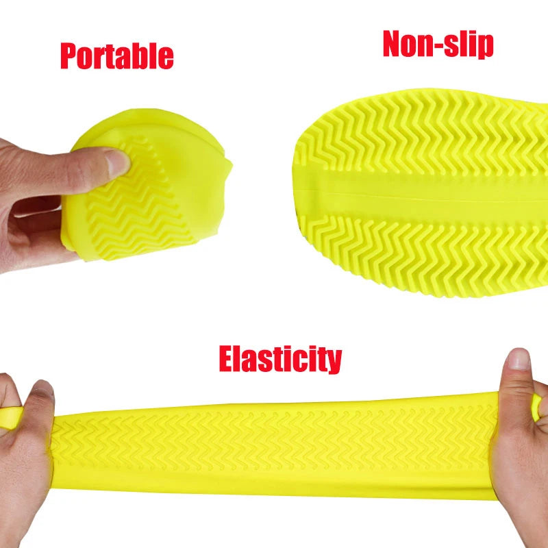 Waterproof Silicone Shoe Covers - Stylish, Durable, and Perfect for Rainy Adventures