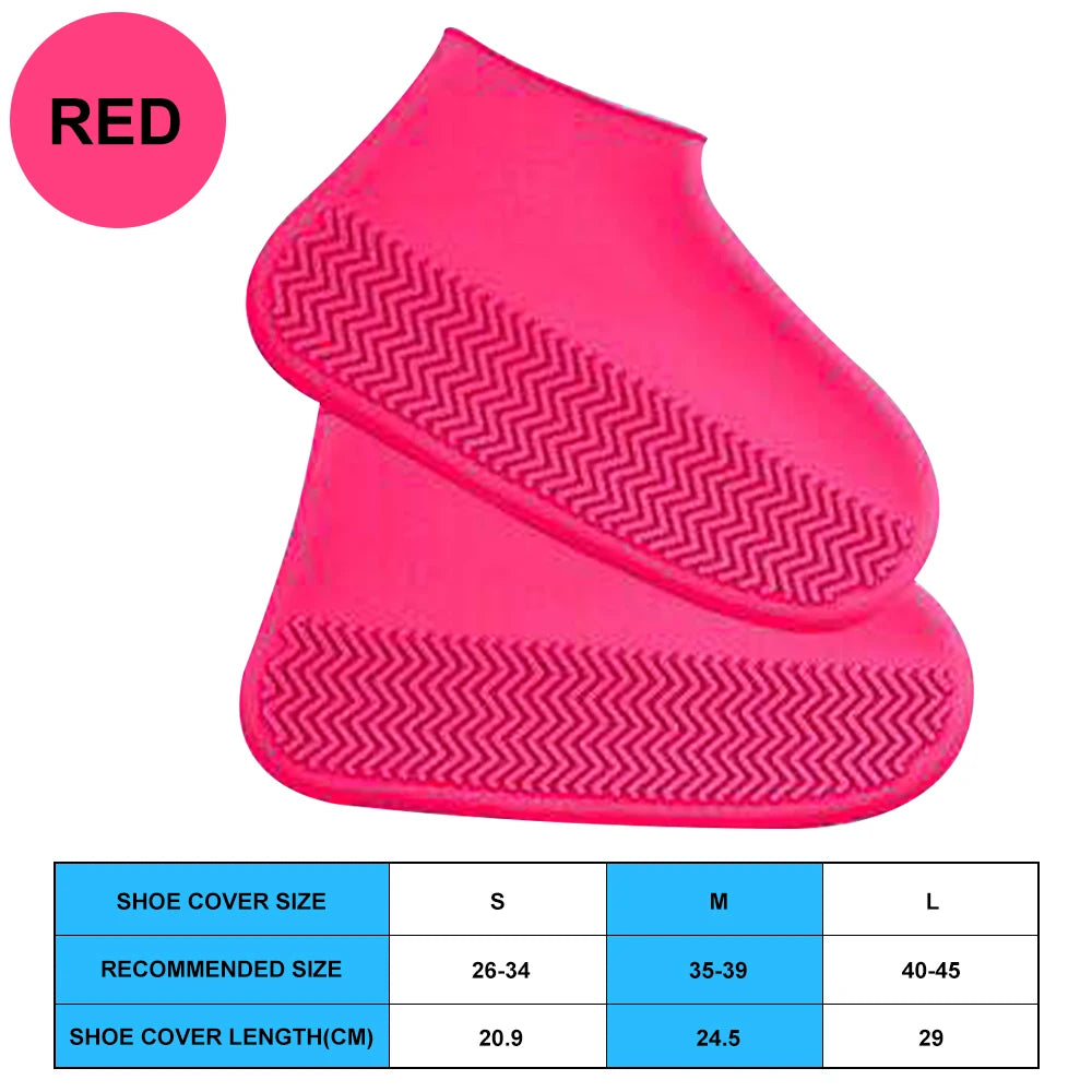 Waterproof Silicone Shoe Covers - Stylish, Durable, and Perfect for Rainy Adventures