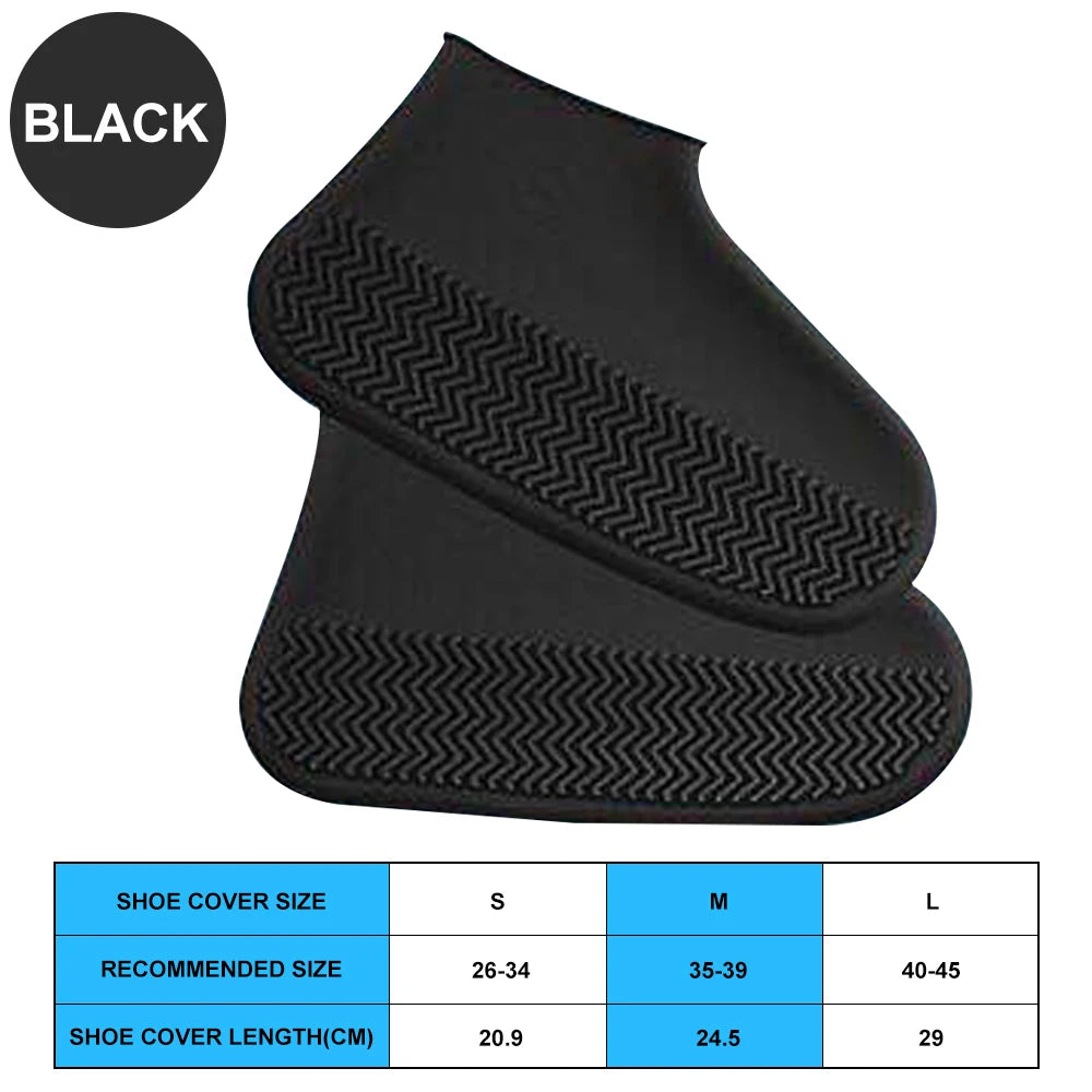 Waterproof Silicone Shoe Covers - Stylish, Durable, and Perfect for Rainy Adventures