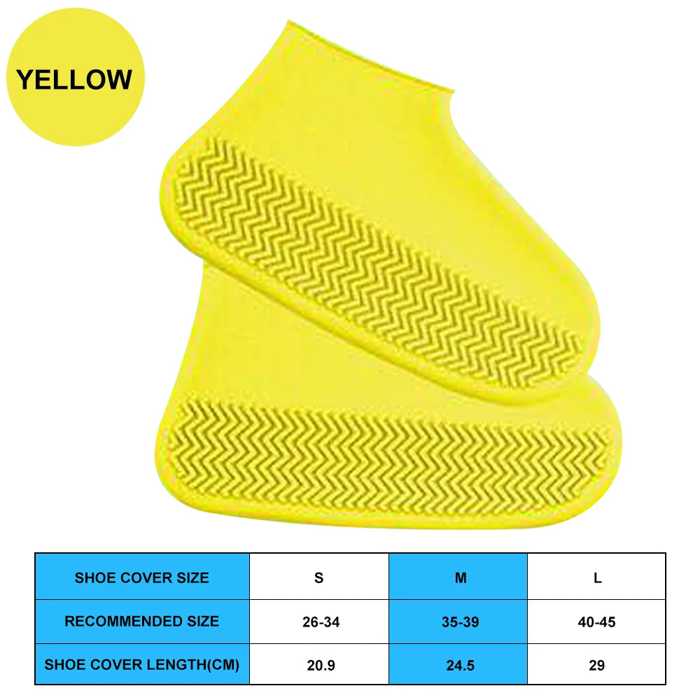 Waterproof Silicone Shoe Covers - Stylish, Durable, and Perfect for Rainy Adventures