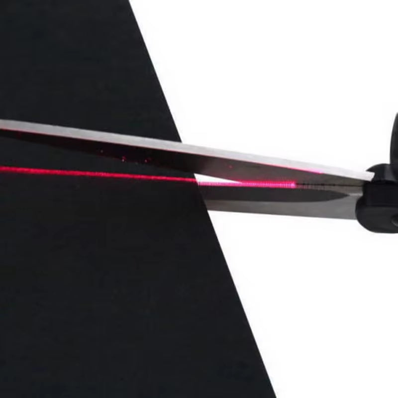 Professional-use scissors with laser guide