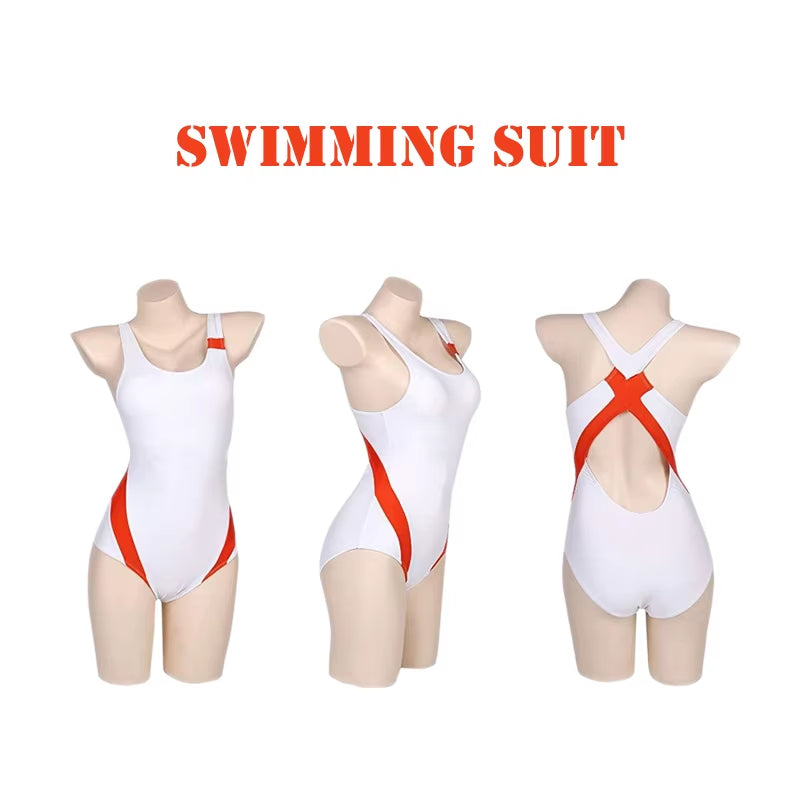 DARLING in the FRANXX Cosplay Zero Two Sexy Swimming Suit Bikini for Women ACGN Party Perform Coser Costumes Anime Peripherals